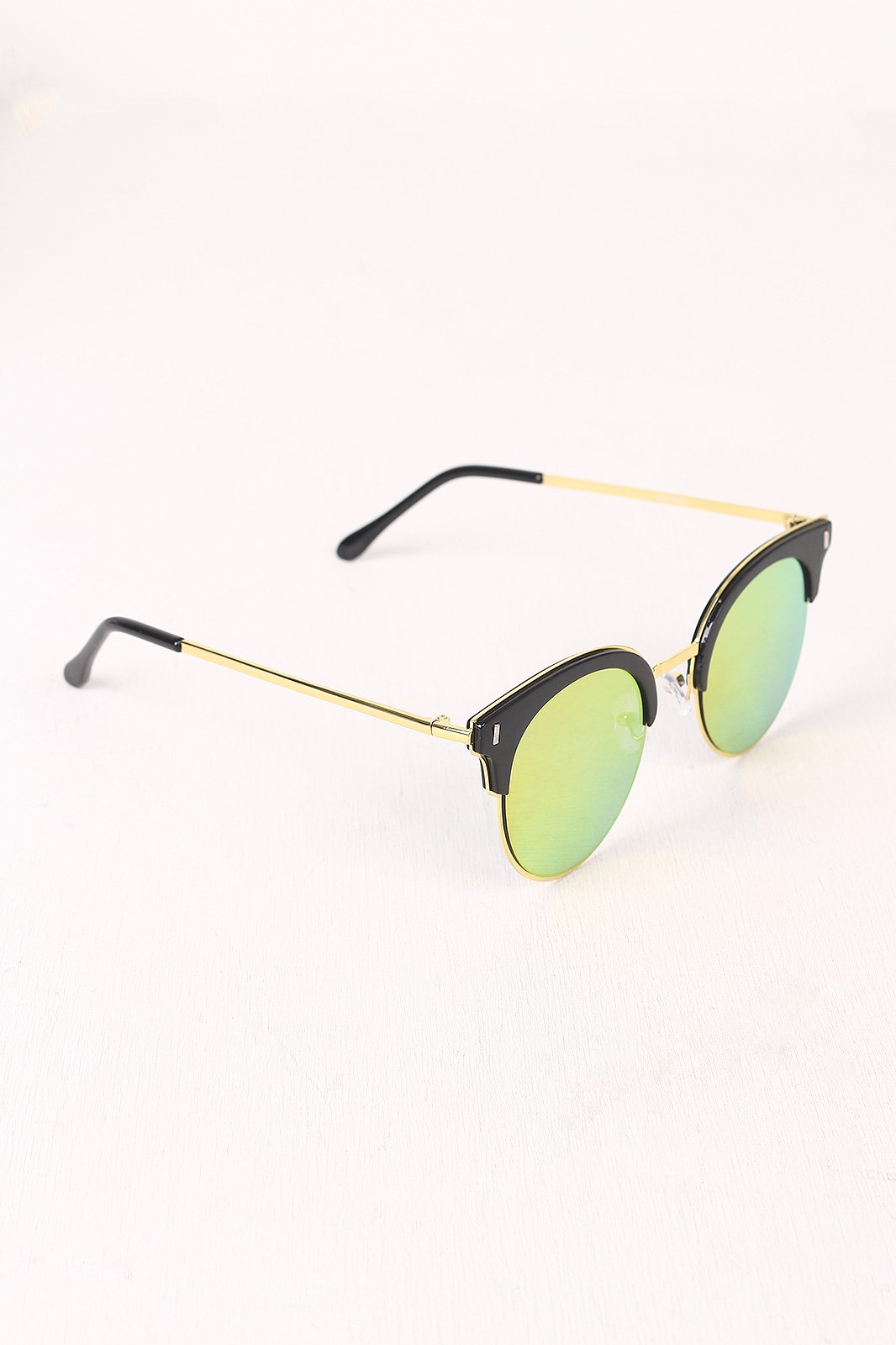 Round Clubmaster Sunglasses