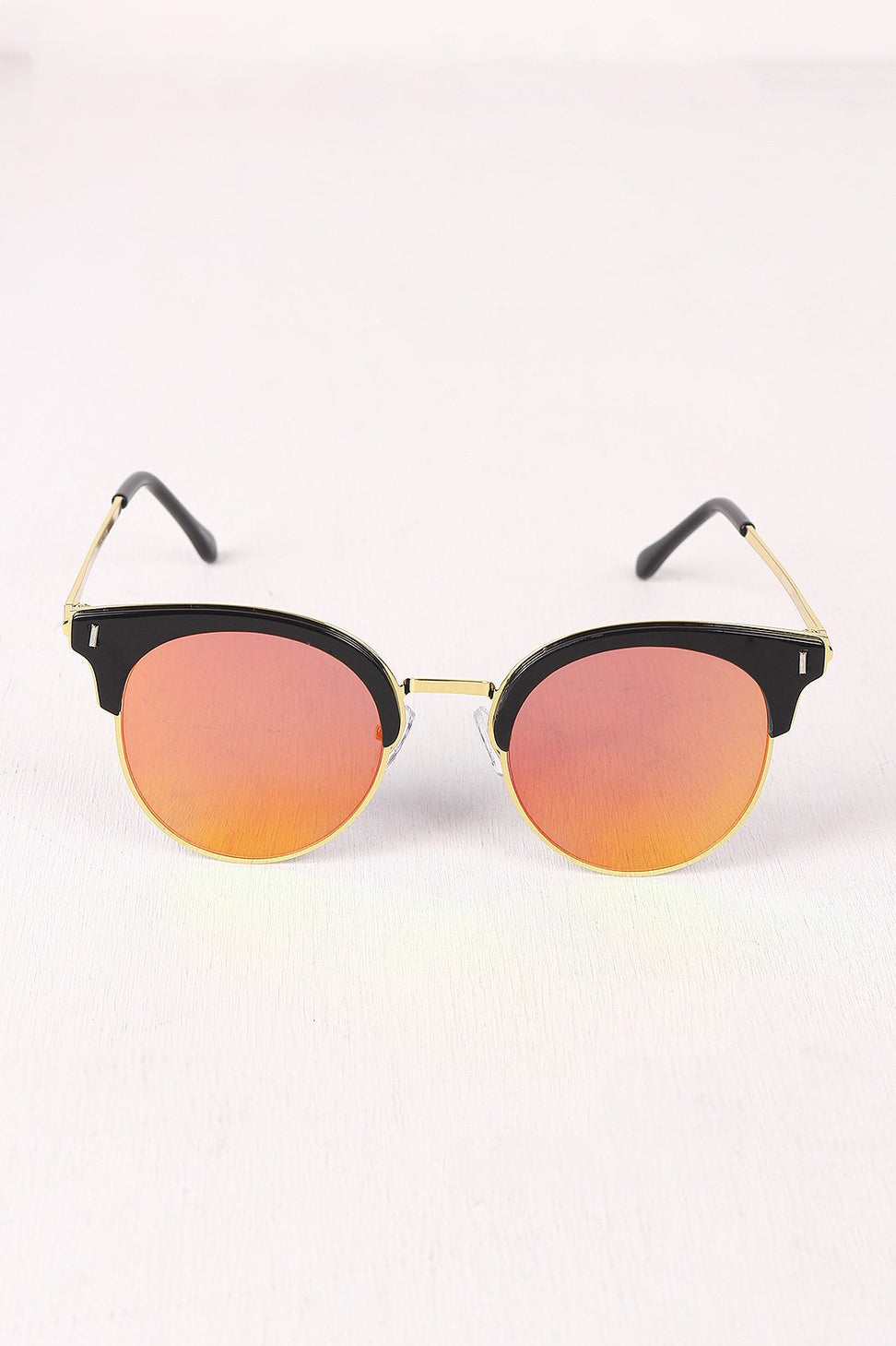 Round Clubmaster Sunglasses