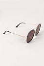 Double Bridge Round Mirrored Sunglasses - NoveltyOne