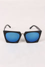 Geometric-Shape Plastic Frame Mirrored Sunglasses - NoveltyOne
