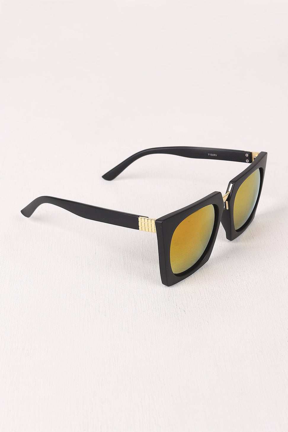 Geometric-Shape Plastic Frame Mirrored Sunglasses - NoveltyOne