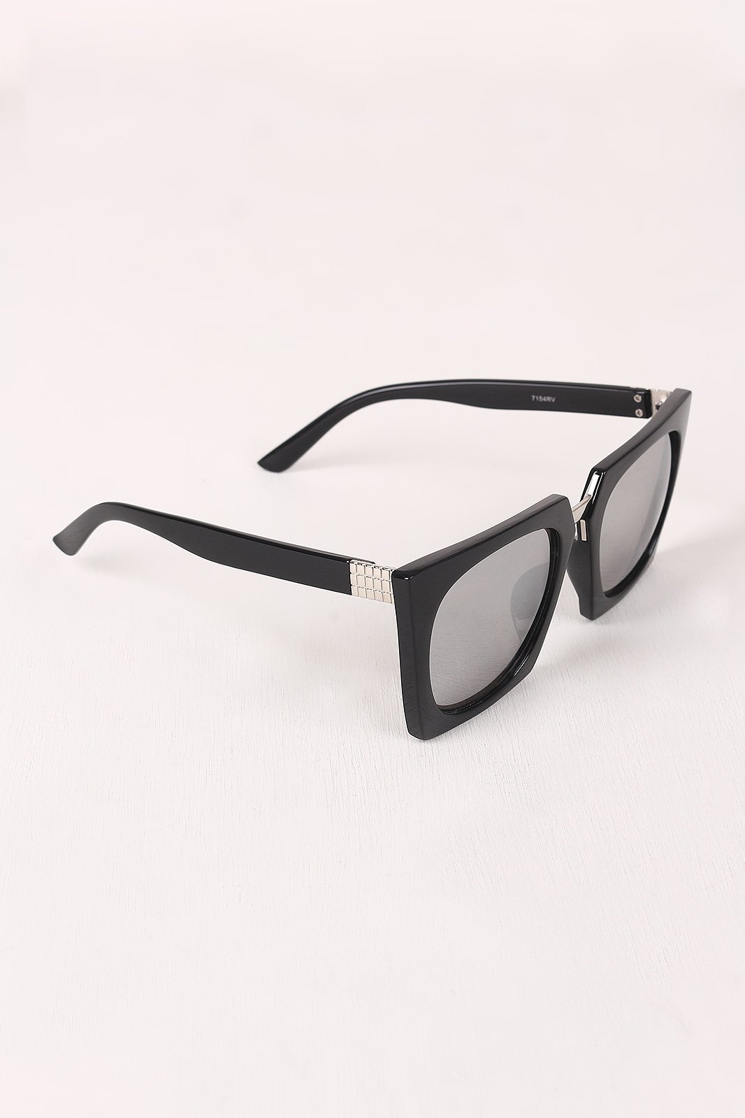Geometric-Shape Plastic Frame Mirrored Sunglasses - NoveltyOne