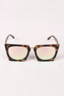 Geometric-Shape Plastic Frame Mirrored Sunglasses - NoveltyOne