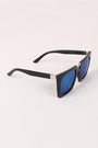 Geometric-Shape Plastic Frame Mirrored Sunglasses - NoveltyOne