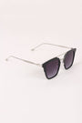 Plastic Frame Double Bridge Cat Eye Sunglasses