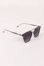 Plastic Frame Double Bridge Cat Eye Sunglasses