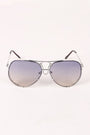 Wire Frame Gradient Aviator Sunglasses
