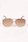 Wire Frame Gradient Aviator Sunglasses