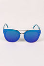 Rimless Mirrored Butterfly Sunglasses