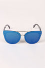 Rimless Mirrored Butterfly Sunglasses