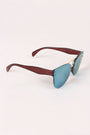 Rimless Mirrored Butterfly Sunglasses
