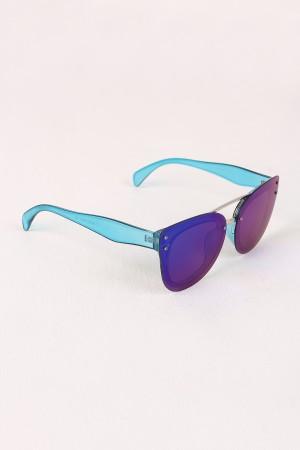Rimless Mirrored Butterfly Sunglasses