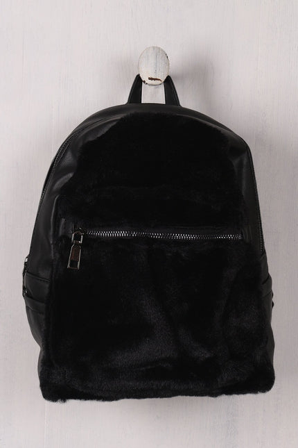 Faux Fur Mini Backpack