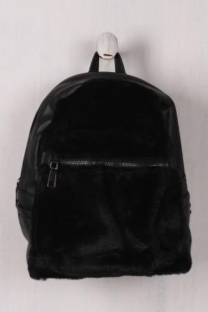Faux Fur Mini Backpack