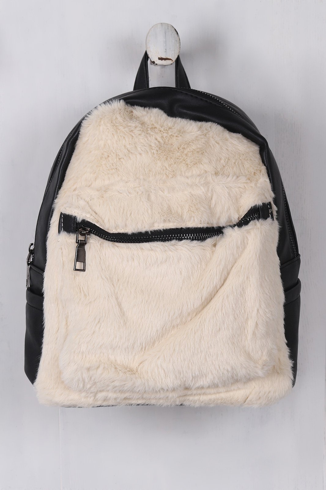 Faux Fur Mini Backpack