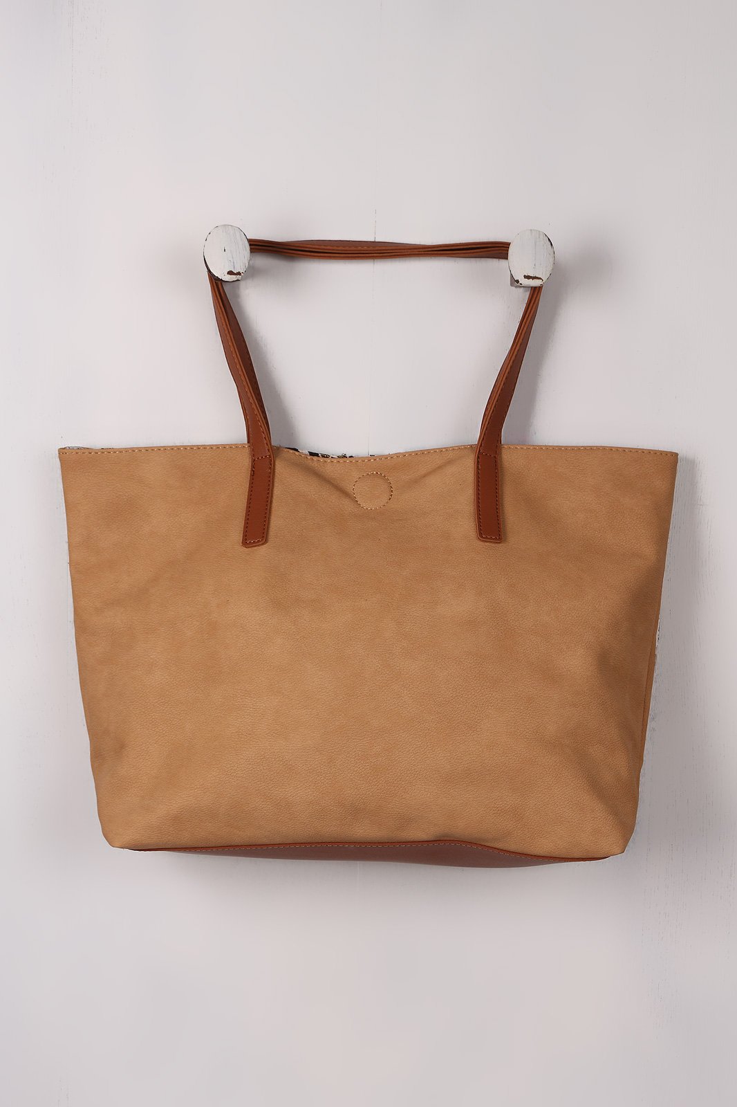 Embroidered Floral Reversible Tribal Tote Bag