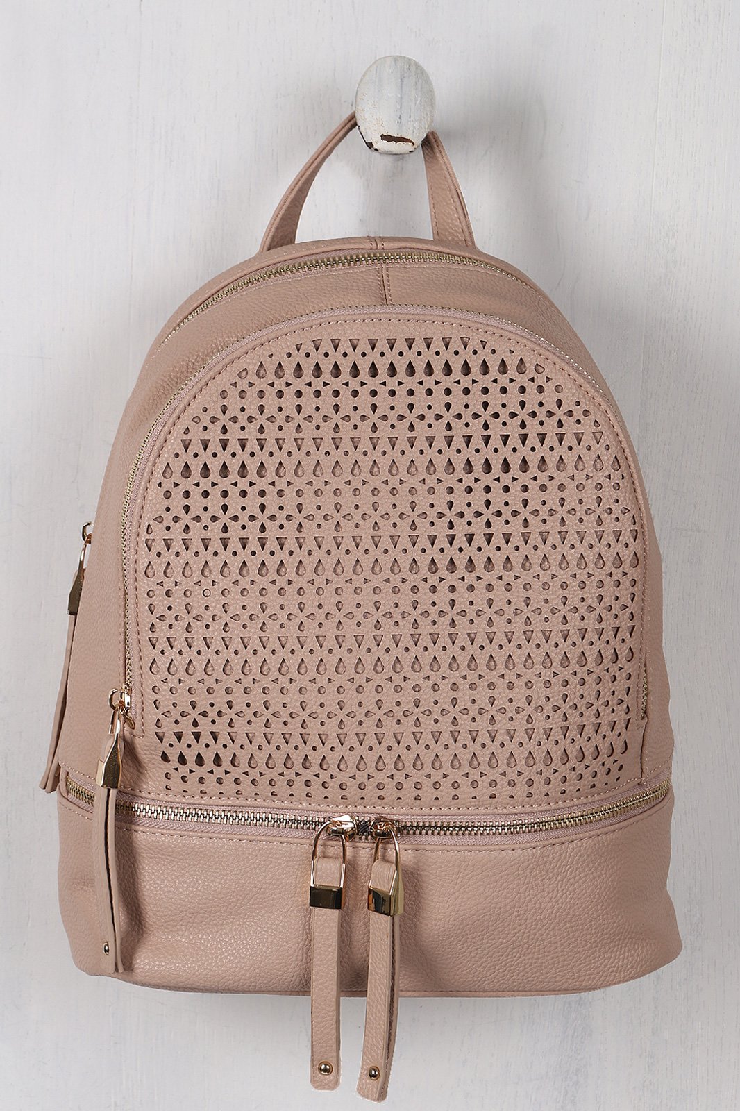 Laser Cutout Front Mini Backpack