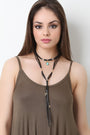Faux Stone Choker Necklace Set - NoveltyOne