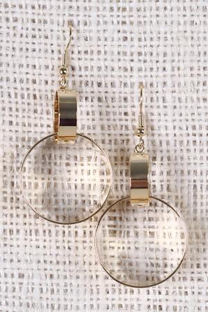 Interlocked Circular Dangle Earrings