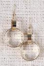 Interlocked Circular Dangle Earrings