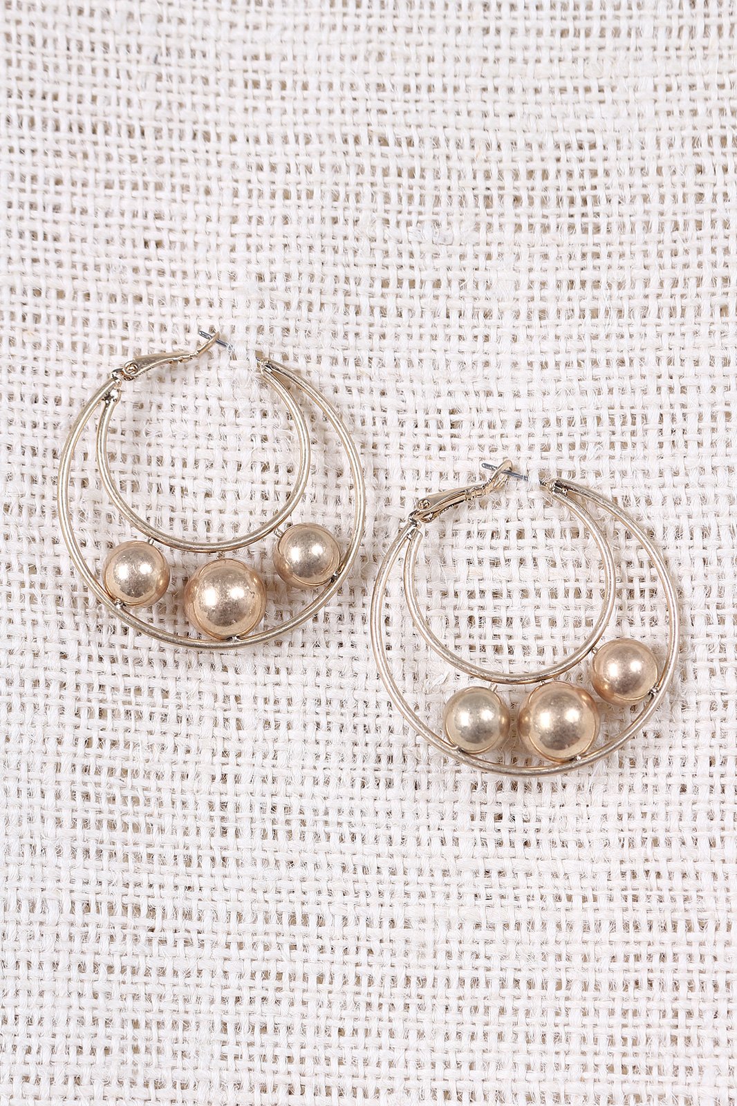Double Hoop Pearl Earrings - NoveltyOne