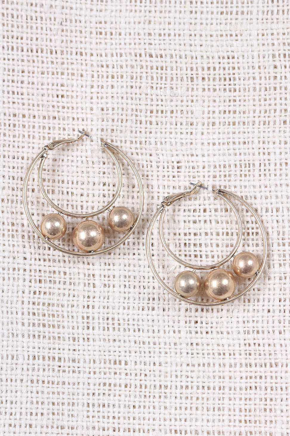 Double Hoop Pearl Earrings - NoveltyOne