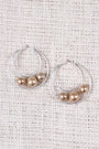 Double Hoop Pearl Earrings - NoveltyOne
