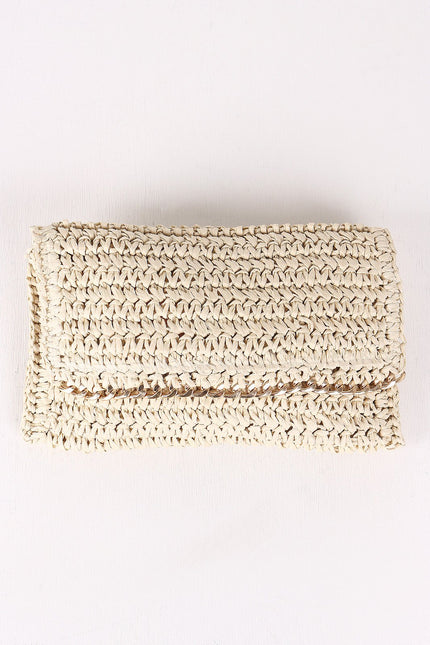 Crochet Paper Straw Chain Clutch