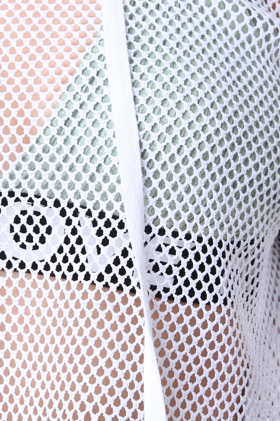 Fishnet Mesh Crop Hoodie - NoveltyOne