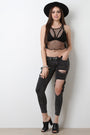 Netted Chambary Contrast Tank Top - NoveltyOne