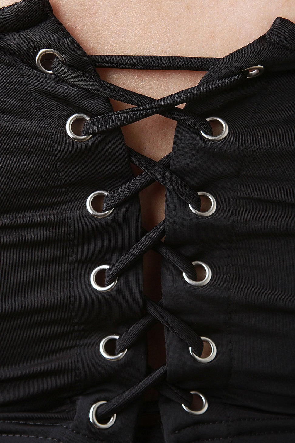 Stretchy Corset Back Tube Top