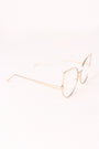 Oversized Clear Lense Cat Eye Glasses