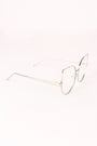Oversized Clear Lense Cat Eye Glasses