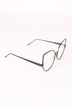 Oversized Clear Lense Cat Eye Glasses