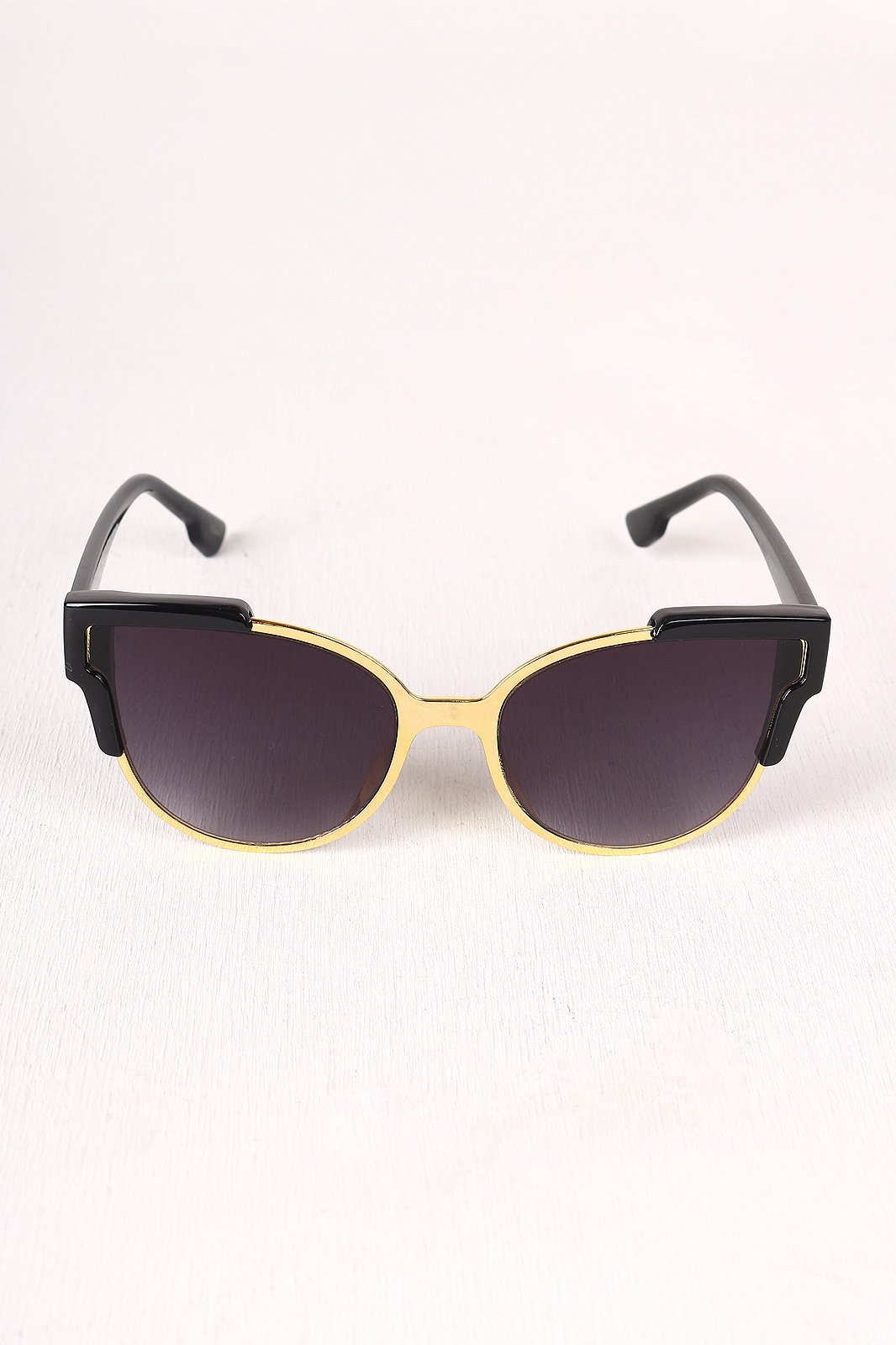 Tinted Retro Clubmaster Sunglasses
