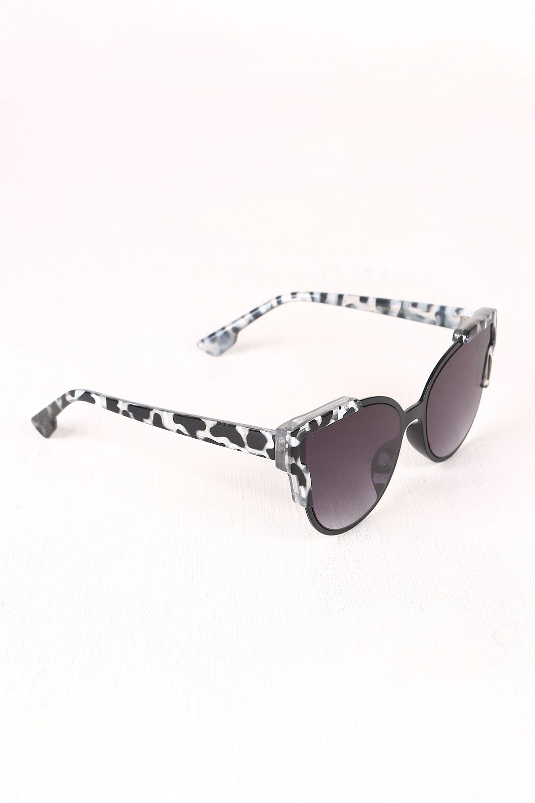 Tinted Retro Clubmaster Sunglasses