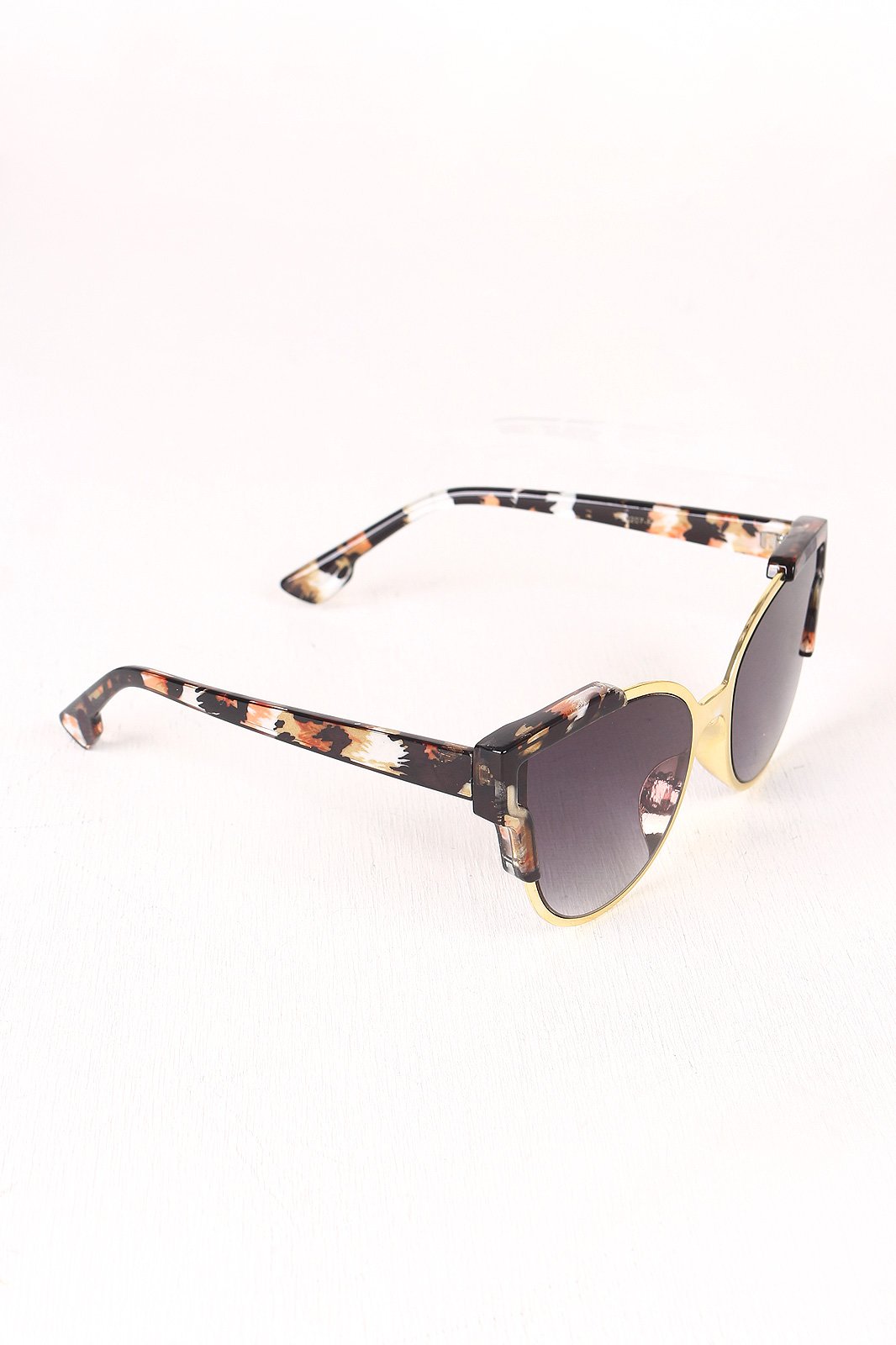 Tinted Retro Clubmaster Sunglasses
