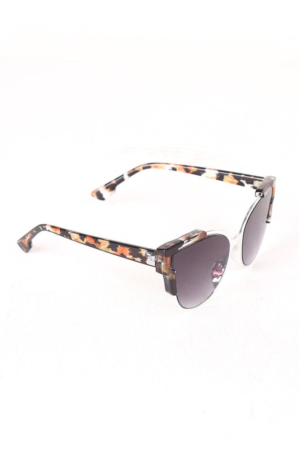 Tinted Retro Clubmaster Sunglasses