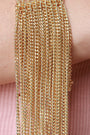 Curb Chain Fringe Bracelet