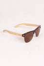 Wayfarer Faux Wooden Arms Sunglasses