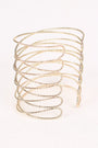 Overlapping Crisscross Cuff Bracelet
