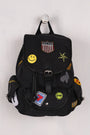 Multi Patches Canvas Drawstring Backpack - NoveltyOne
