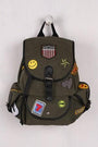 Multi Patches Canvas Drawstring Backpack - NoveltyOne