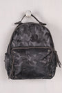 Textured Camouflage Studded Backpack