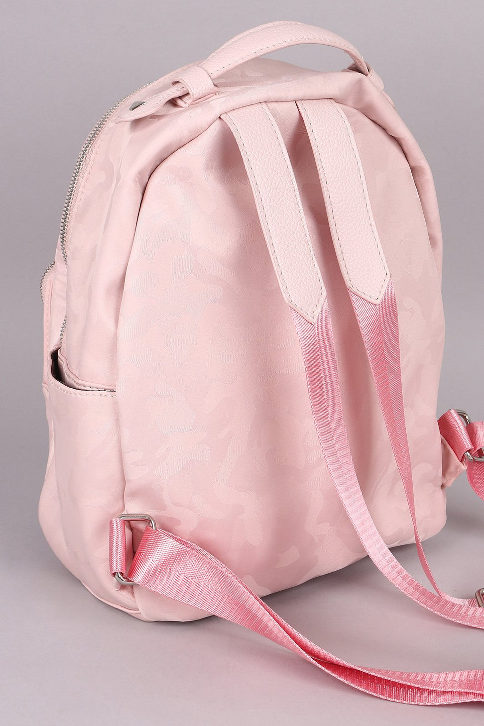 Textured Camouflage Studded Backpack