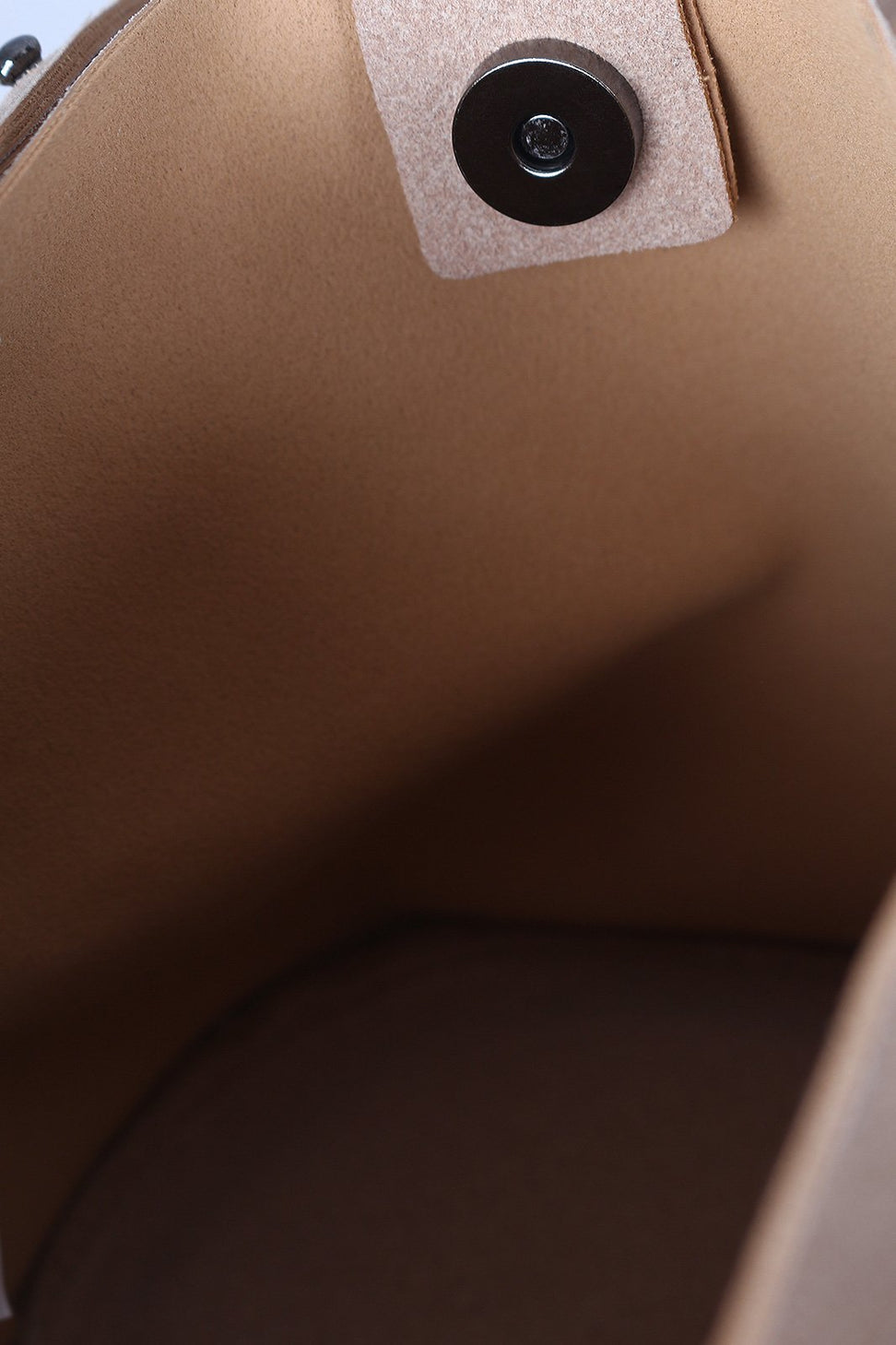 Vegan Nubuck Hoop Accent Crossbody Bag