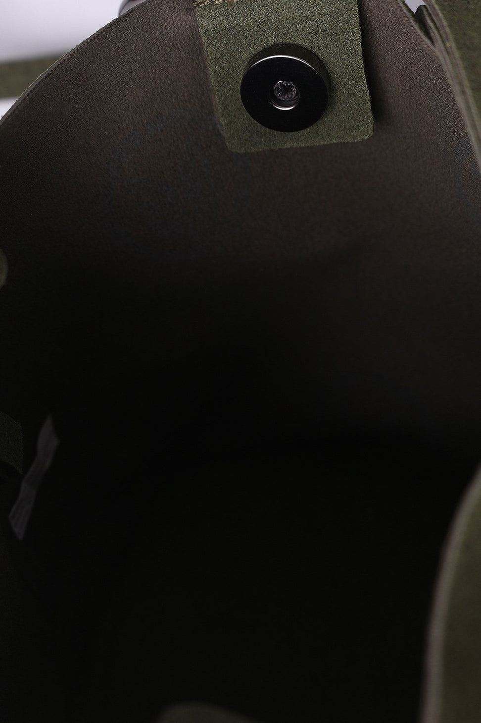 Vegan Nubuck Hoop Accent Crossbody Bag