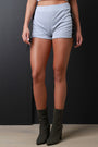 Contrast Side Lace Up Shorts