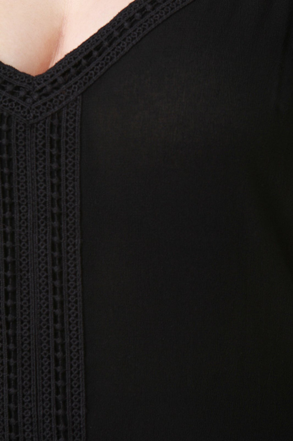 Cold Shoulder Crisscross Back Crochet Slit Maxi Top