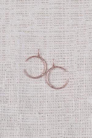 Textured Crescent Earrings